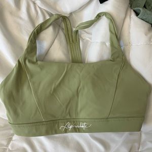 Alphalete Surge Sports Bra in Matcha